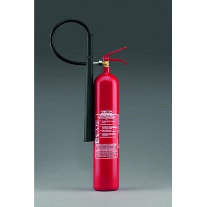 Feuerlöscher Kohlendioxid/Co2 Gloria KS5 SE 5 KG (Aluminium ) mit  Wandhalterung