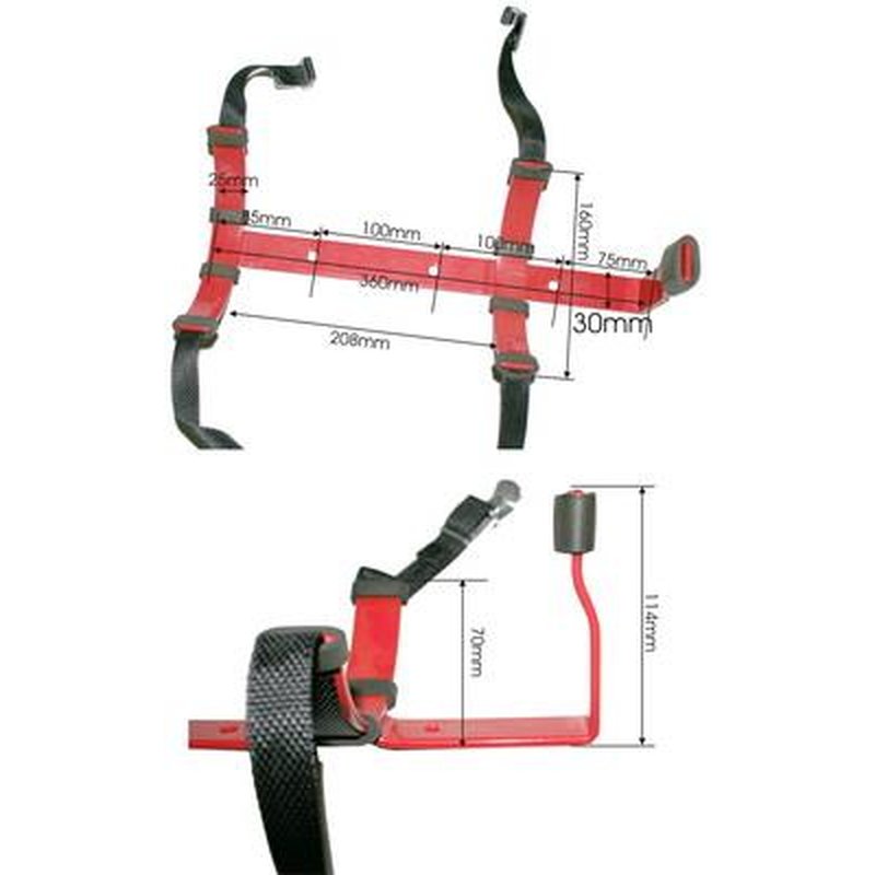 KFZ-Halter für 6 kg/l und 5 kg CO² Jockel- Feuerlöscher