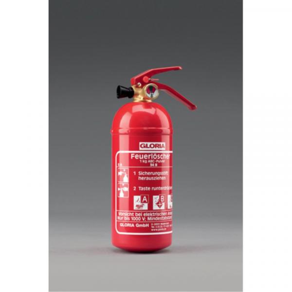 Feuerlöscher Gloria PDE 1GA 1 KG ABC Pulver Feuerlöscher