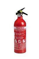 Feuerlöscher Protex 1 KG ABC Pulver mit Halterung